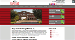 Desktop Screenshot of magnoliastoragemobile.com